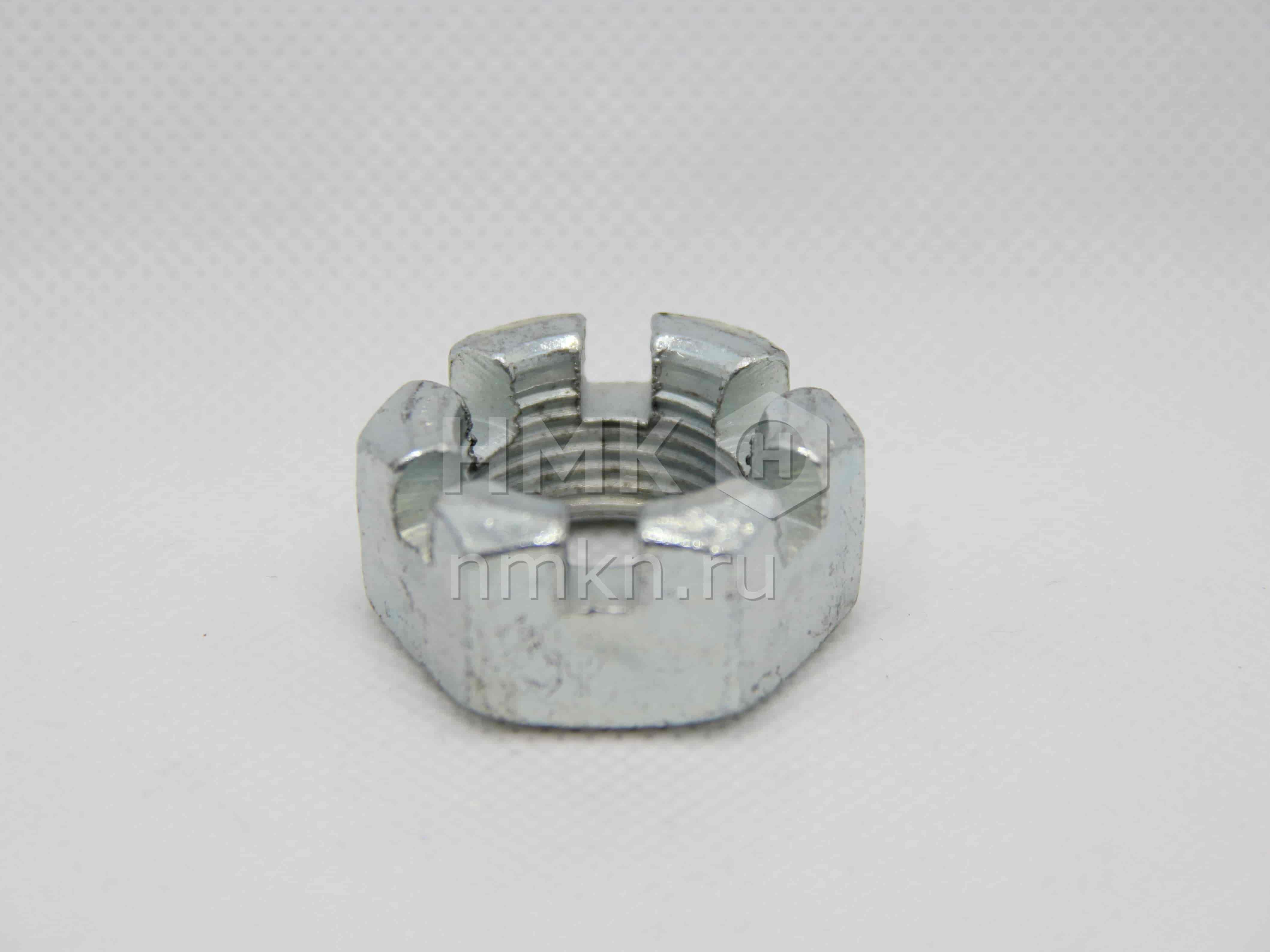 Гайка М20х1,5 прорезная корон рулевого шарнира  251015 цинк гайка 251015 п29 м20х1,5 прорезная к рулевого шарнира соболь в интернет-магазине НМК
